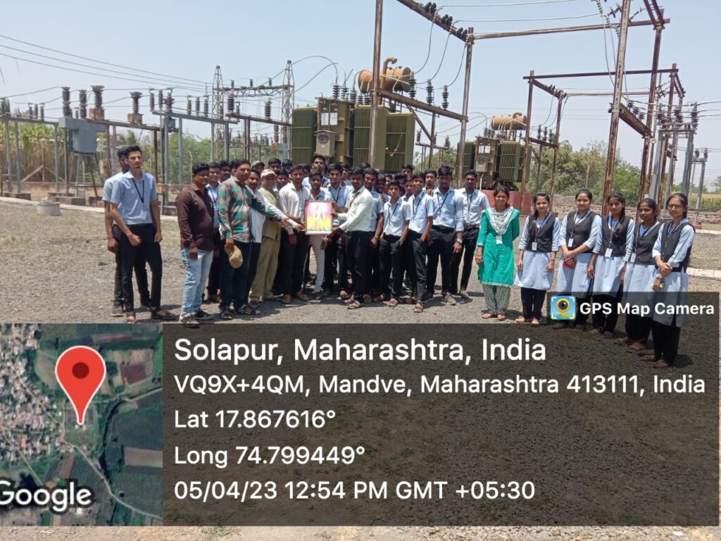 Industrial visit to MSETCL EHV O& M Division, Malshiras