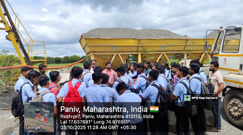 Industrial Visit to : RMC Plant, R.K.Chavan LTD.Pune ,Paniv